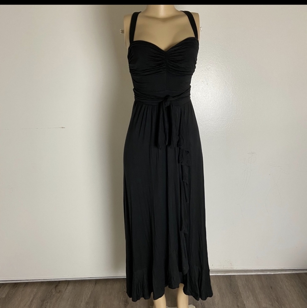 Anthro Gabriela ruffled maxi like new Size large